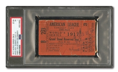 1917 WORLD SERIES (CHICAGO WHITE SOX VS. N.Y. GIANTS) GAME 5 TICKET STUB - PSA PR 1 (ONE GRADED HIGHER)